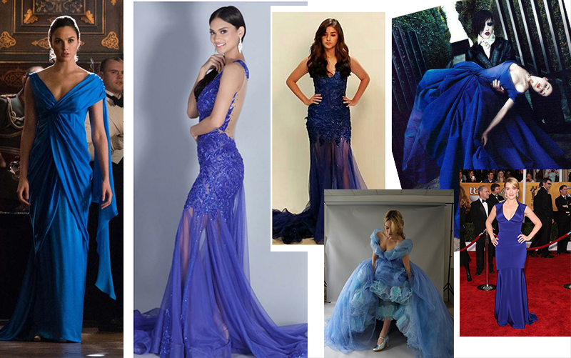 most iconic blue dresses