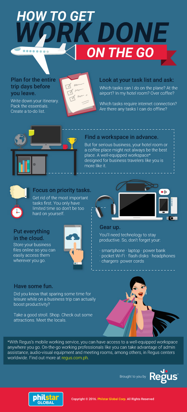 How to get work done infographic