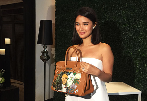 MJ Felipe on X: LOOK: Heart Evangelista's hand-painted luxury bags to be  part of her Carry yours HeART exhibit.  / X