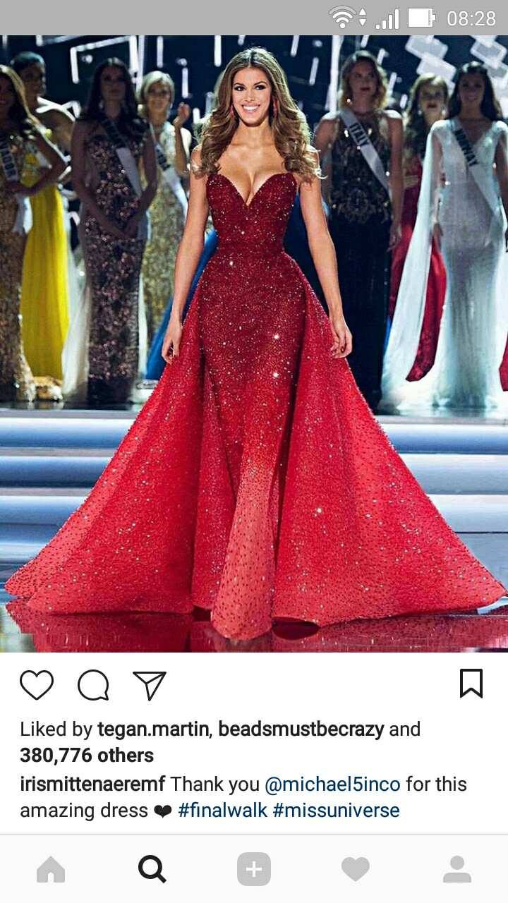 michael cinco red gown