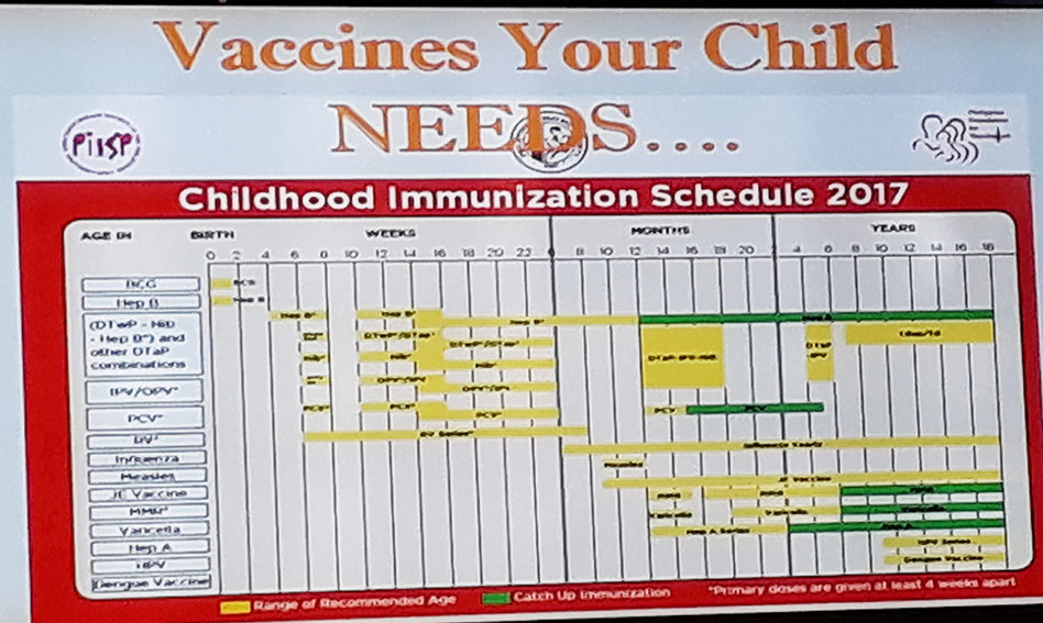 Toddler Immunization Chart