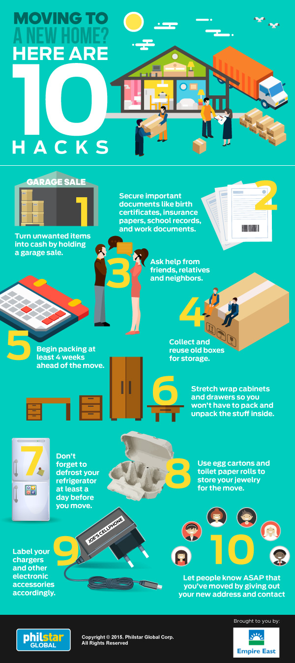 moving in hacks infographic