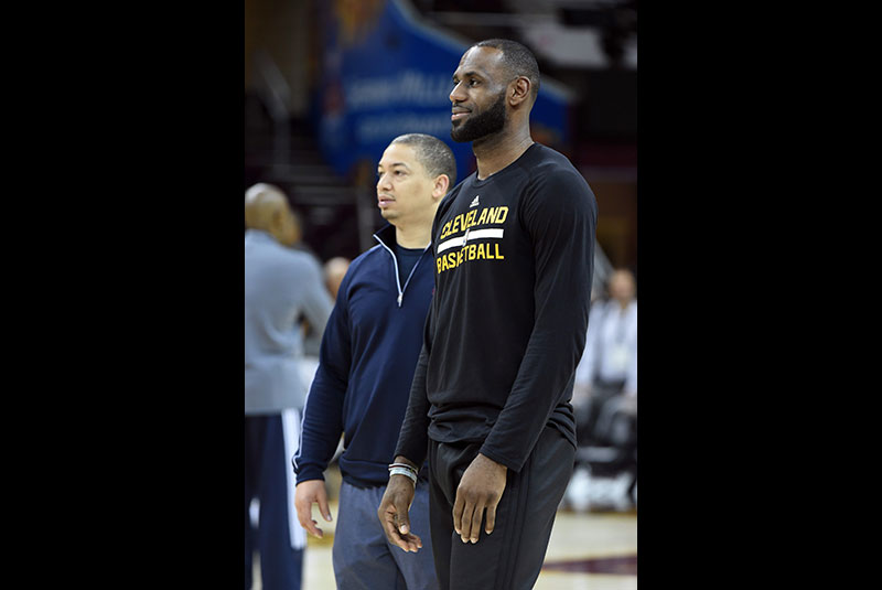 The Latest: Cavs rolling, but still trailing in Game 3