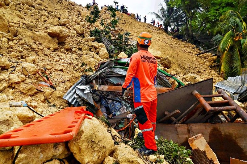 Dozens buried  in Cebu landslide