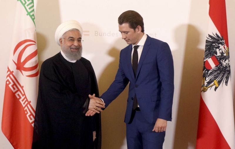 Austria discusses Iran diplomat case with visiting Rouhani