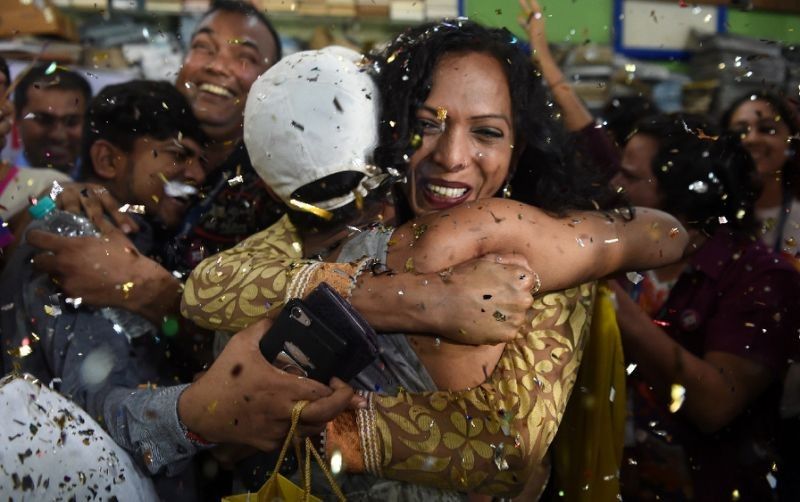 Emotional celebrations greet India ruling legalising gay sex