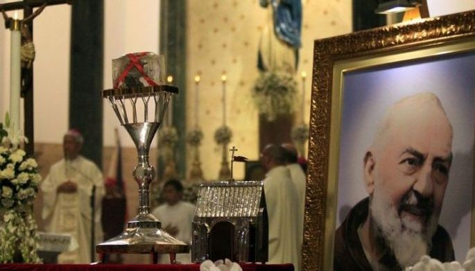 Padre Pio&rsquo;s heart relic on display at Manila Cathedral
