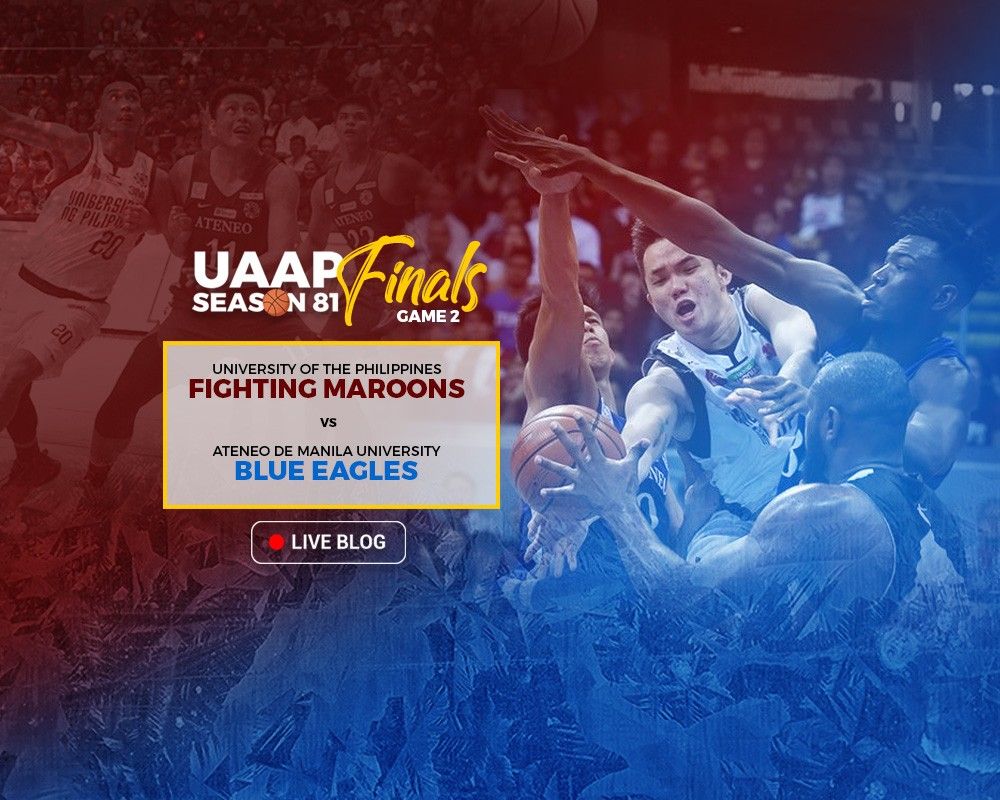Live Updates Ateneo Blue Eagles vs UP Fighting Maroons UAAP Finals Game 2 Philstar