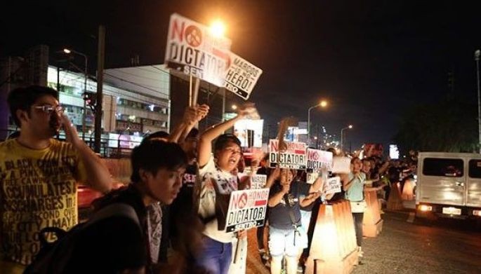 Bayolenteng anti-Marcos protesters, aarestuhin