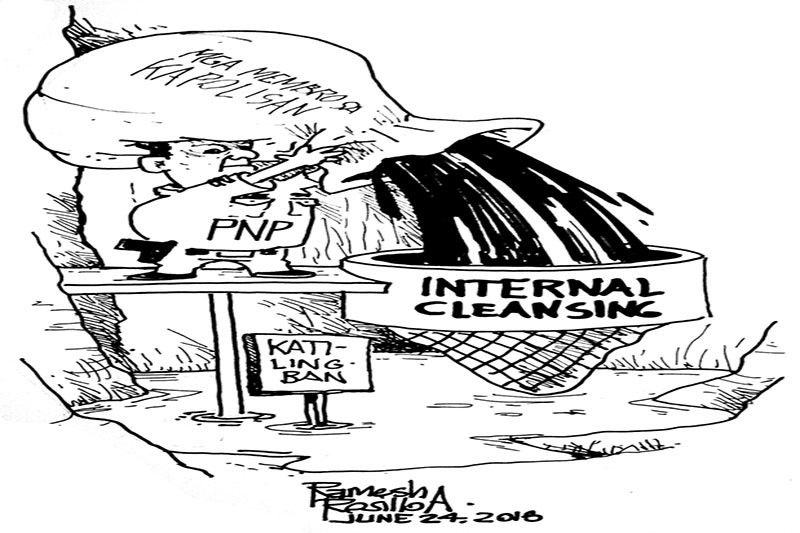 EDITORYAL - Internal cleansing sa PNP