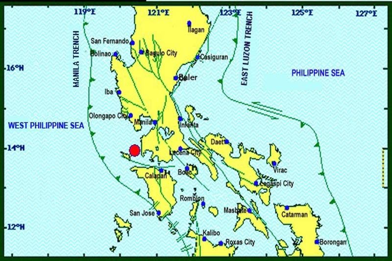 Magnitude 5.2 quake strikes Batangas