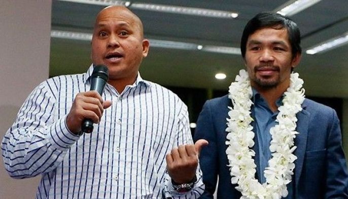 Duterte heard telling Pacquiao he was right in defending Bato