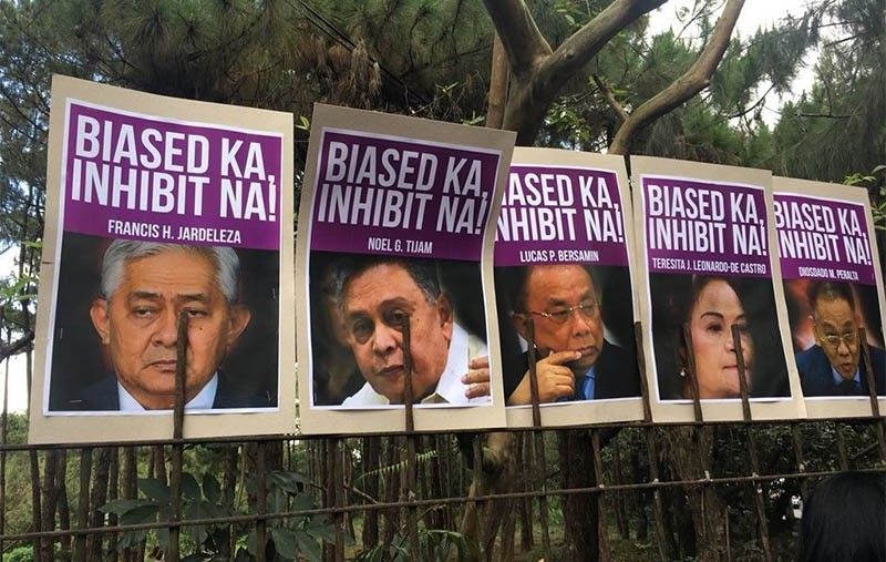 Five justices refuse to inhibit from ouster petition against Sereno