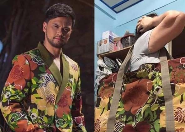 Billy Crawford reacts to netizens comparing prenup outfits to similar prints