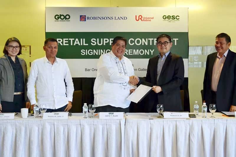 Global Business Power Corp., Robinsons Land renew power supply deal