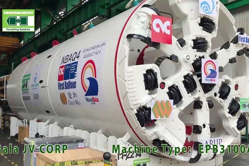 Tunnel boring machine arrives for Manila Water aqueduct project