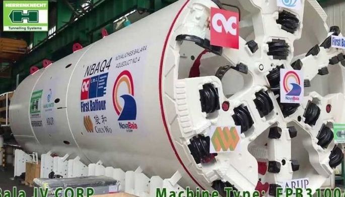 Tunnel boring machine arrives for Manila Water aqueduct project