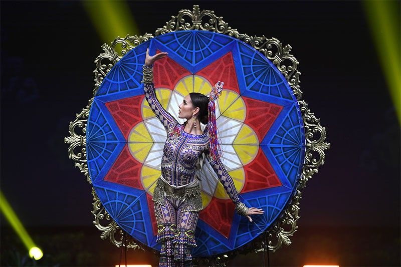 In photos: Catriona Gray shows off Luzon, Visayas, Mindanao in national costume