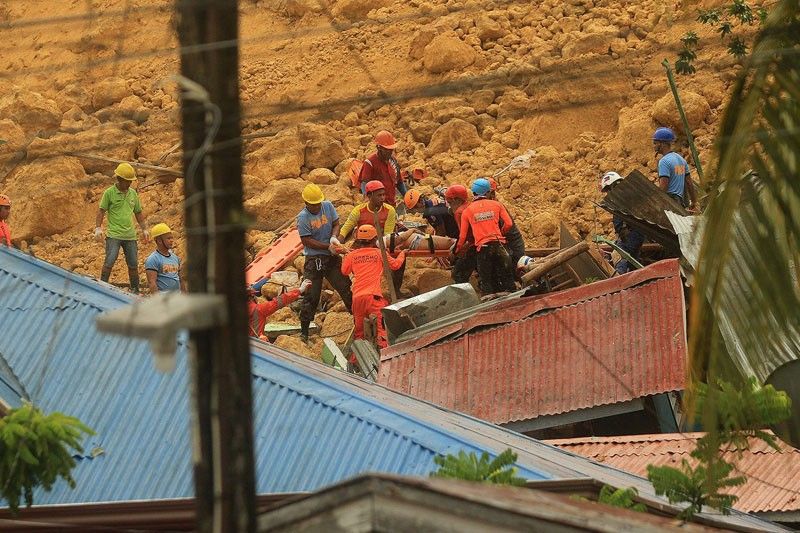 Search, retrieval ops sa  Cebu landslide ititigil na
