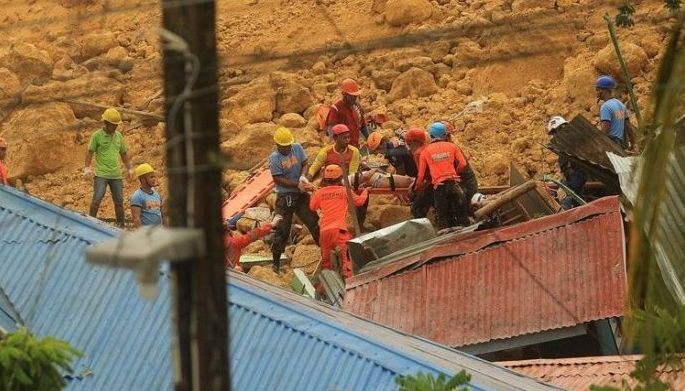 Search, retrieval ops sa  Cebu landslide ititigil na