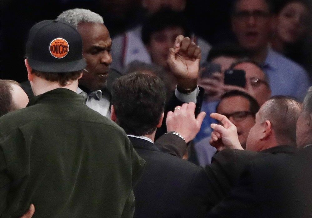 Former Knick Oakley ejected after altercation in Garden seats