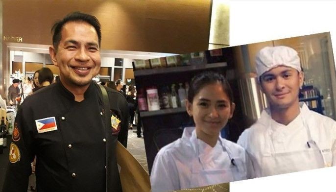 Chef Gene Gonzalez on students Sarah Geronimo, Matteo Guidicelli