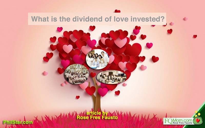 What is the dividend of love invested?