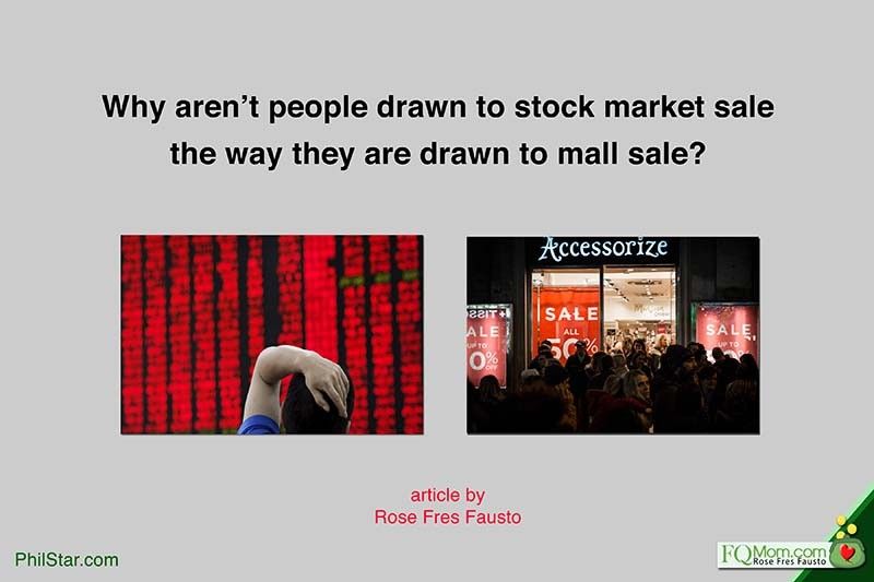 Why arenât people drawn to sale in the stock market the way theyâre drawn to mall sale?