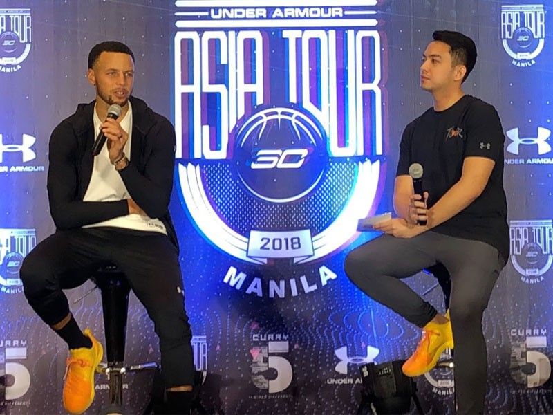 Manila returnee Steph Curry showcases marksmanship, bares new NBA goal