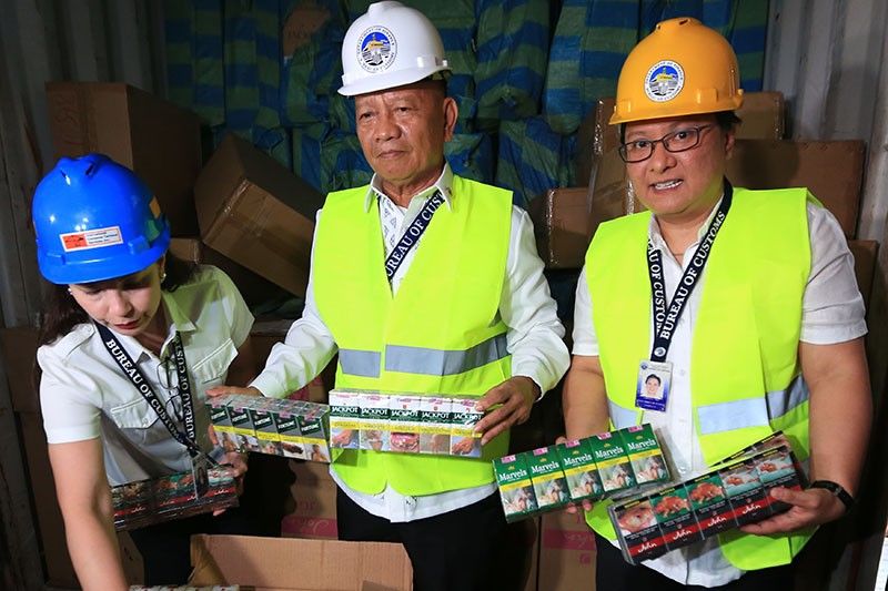 Customs seizes P18 million cigarettes from China
