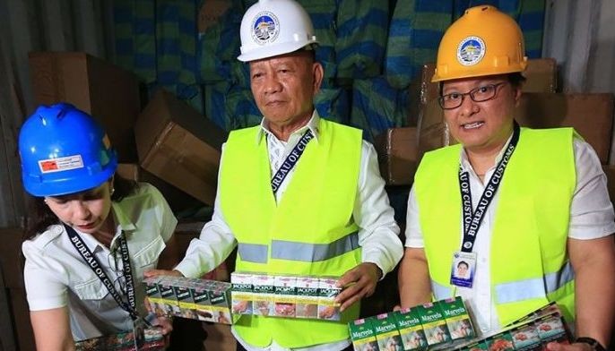 Customs seizes P18 million cigarettes from China