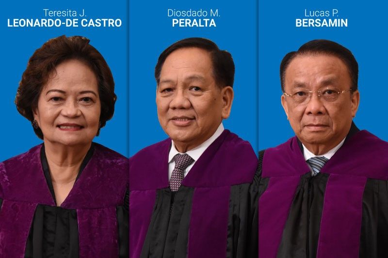 De Castro, Peralta, Bersamin on chief justice shortlist