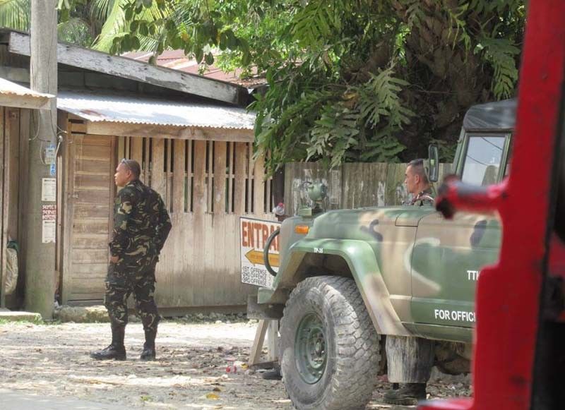 Troops sent to Lianga evacuation site as standard procedure, military says