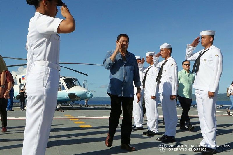 Palace spins Duterte's staying behind as scientists sail to Benham Rise