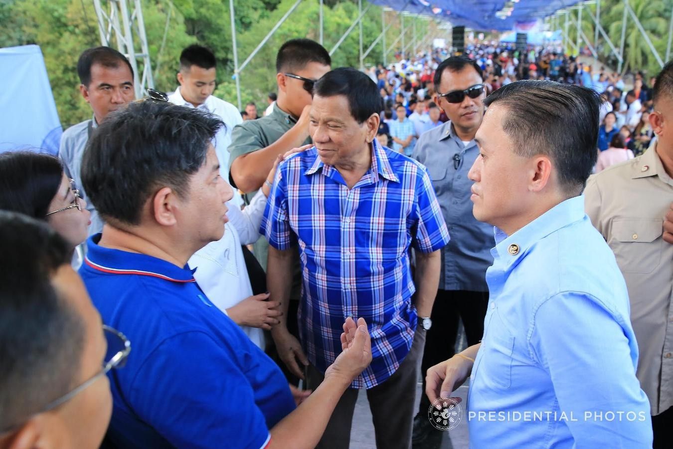 Duterte seen with Sereno impeachment accuser