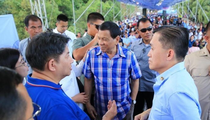Duterte seen with Sereno impeachment accuser