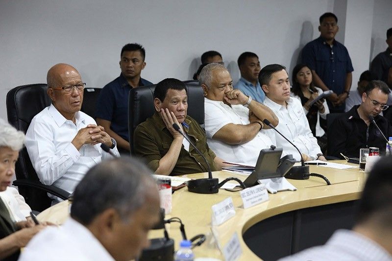 Duterte 'very, very satisfied' with gov't response to 'Ompong'