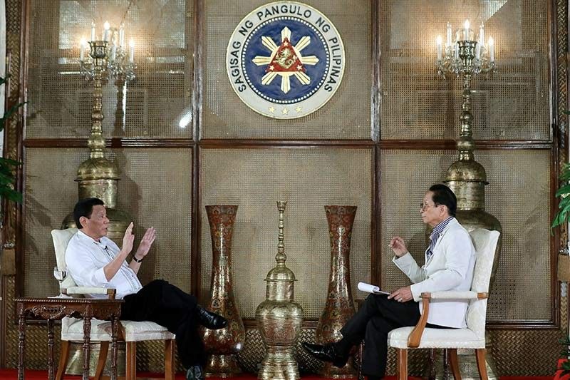 Things Duterte said in his one-on-one interview with Panelo