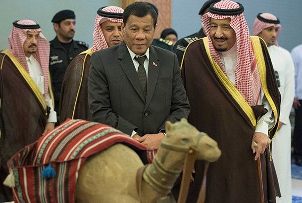 Duterte discusses labor, anti-narcotics with Saudi king