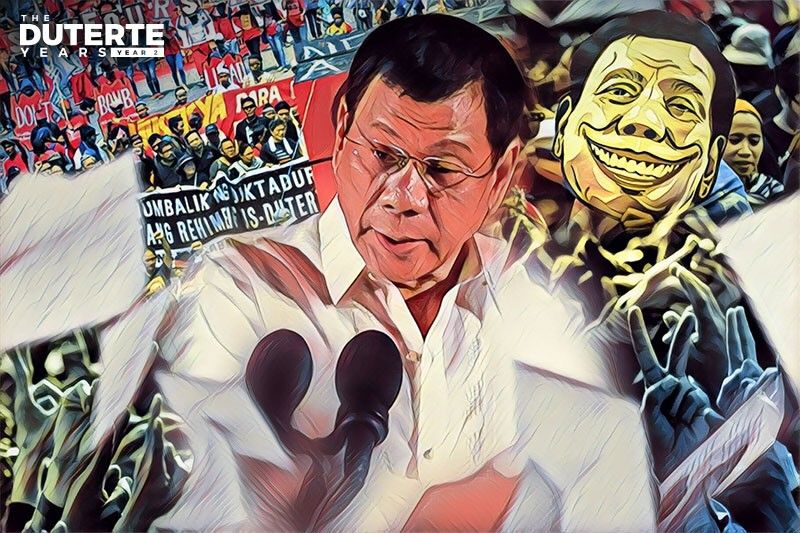 Duterte Year 2: 'Without rights, a return to rule by ...