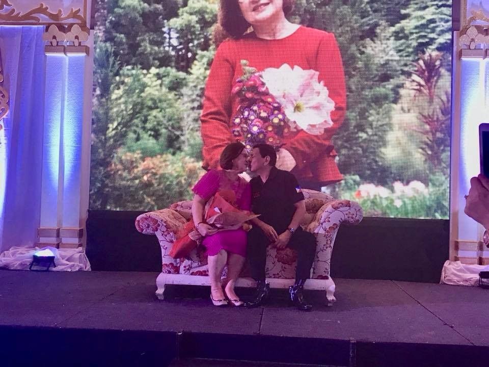 Duterte celebrates former wifeâ��s 70th birthday