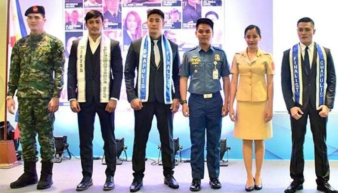 Cop winners in male beauty pageants