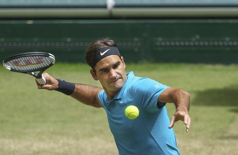 Federer chases 99th title, faces Coric in Halle final