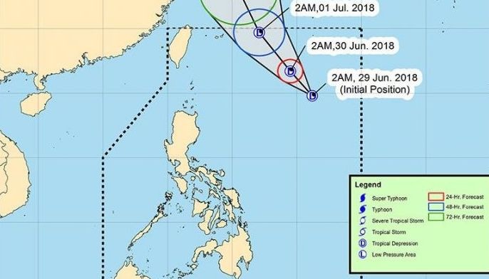 LPA near Batanes develops into Tropical Depression Florita