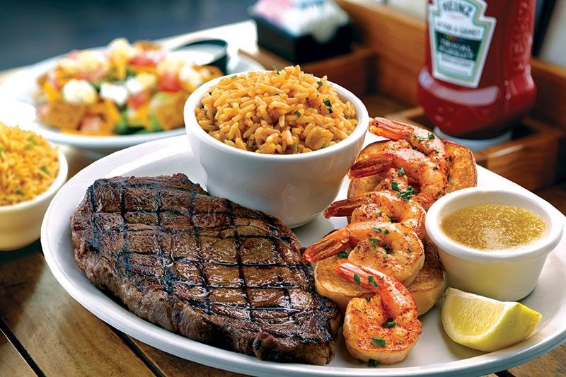 Ribeye with Shrimp at Texas Roadhouse Grill