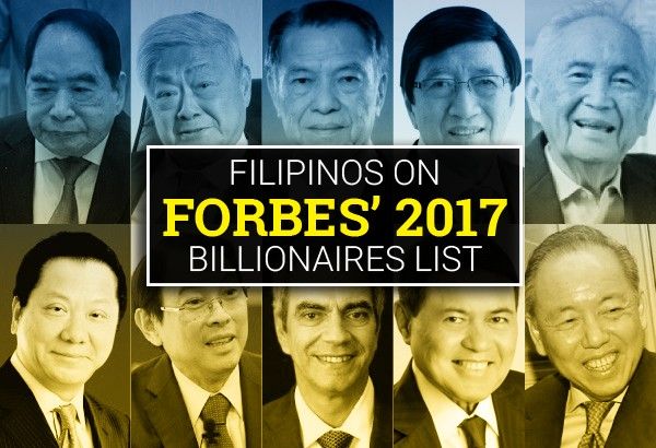 Forbes: 14 Filipinos on 2017 world billionaires list