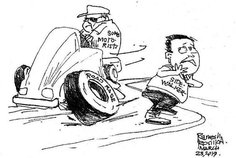 EDITORIAL - Road rage never happens on foot