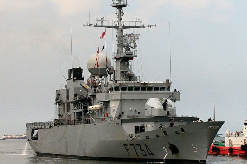 French ship arriving in Manila today