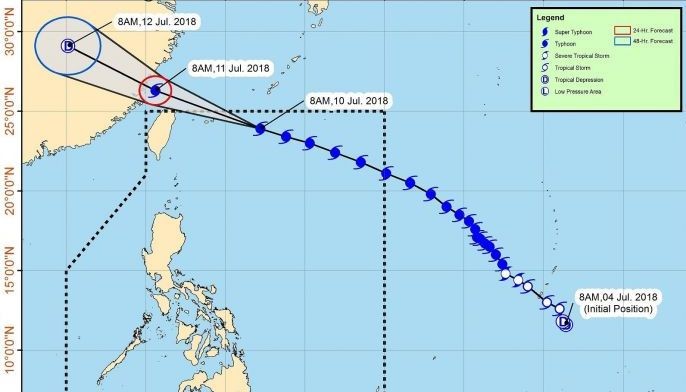 &lsquo;Gardo&rsquo; napanatili ang lakas, Taiwan tutumbukin