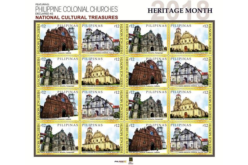 Centuries-old churches featured in stamps